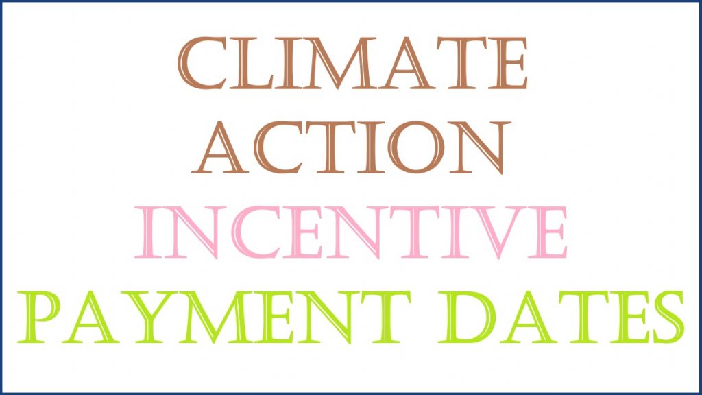 Climate Action Incentive Payment Dates for 2024